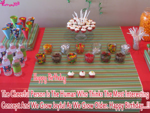 ... Concept And We Grow Joyful As We Grow Older. Happy Birthday