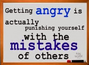 ... Actually Punishing Yourself With The Mistakes Of Others - Anger Quote