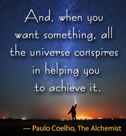 Paulo Coelho quote from The Alchemist