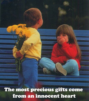 Cute Innocent Love Quotes A beautiful gift [cute photo]