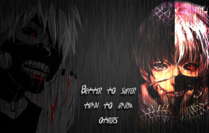 Tokyo ghoul, ken kaneki, blood, quote, metal wallpapers (photos ...