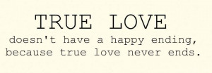 True love stories never have endings.