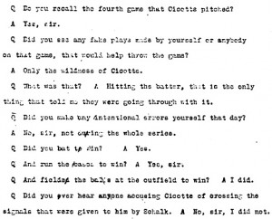 Partial transcript of Jackson's testimony before the Cook County Grand ...