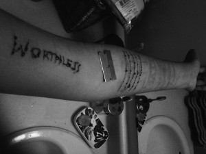 ... # arm # cuts # cutting # cut # cutter # razor blade # hurting