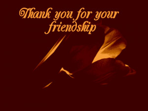 Thank you friendship quote nature flower:Vintage