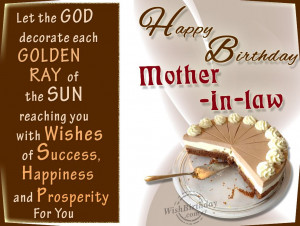 Birthday Wishes for Mother In Law - Birthday Cards, Greetings