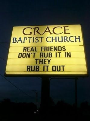Unintentionally Sexual Church Signs | Happy Place