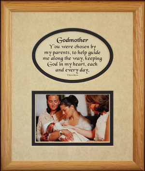 Godmother. You were chosen by my parents, to help guide me along the ...