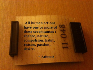 All human actions have one or more of these seven causes : chance ...
