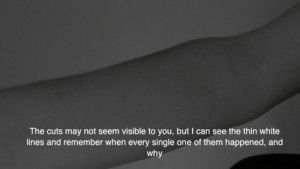 cutting yourself tumblr quotes