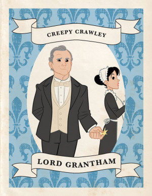 downton abbey paper dolls and trading cards