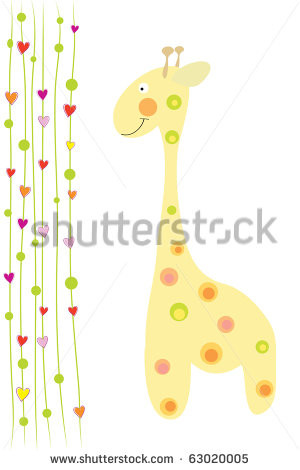 Stock Photo Giraffe Kissing