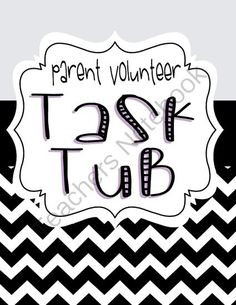 Cards, School Volunteer Quotes, Parents Volunteers, Task Tubs, Parents ...