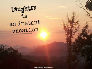 Can't afford a REAL vacation? Follow Milton Berle's advice. LAUGH with ...
