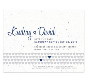 Wedding Timeline Save The Date Card Picture