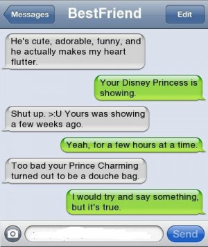best friends, conversations, princesses, true