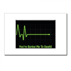 You're Boring Me To Death Postcards (Package of