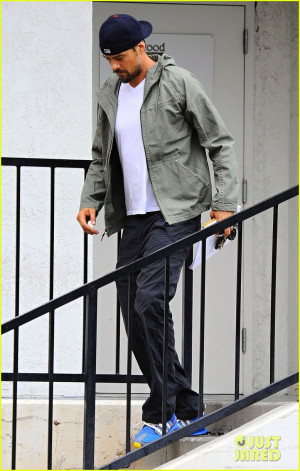 Diligent Actor Josh Duhamel Works on His 'Battle Creek' Lines!