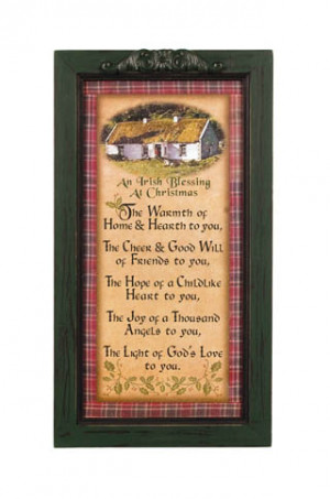 Irish Stuff - Irish Plaques And Signs - Tartan Irish Blessings Frame.