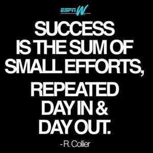 ... Sum Of Small Efforts,Repeated day In & Day Out ~ Achievement Quotes