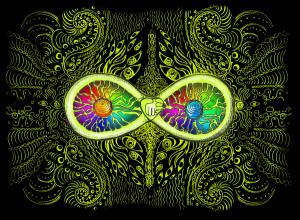 Psychedelic Love Atom love by psychedelics