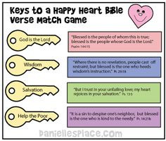 Keys Bible Verse Match Game from www.daniellesplac... More