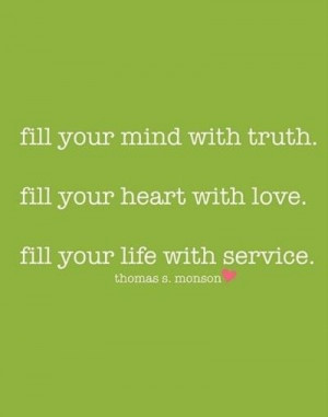 Truth, love, service