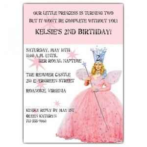 Fairy Princess Girls Birthday Invitations