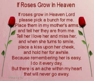 RIP Mom. Love and miss you so much