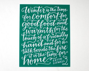 ... Quote, Hand Lettering, Modern Calligraphy, White on Dark Teal Green
