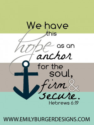 Bible Quote from Hebrews 6:19