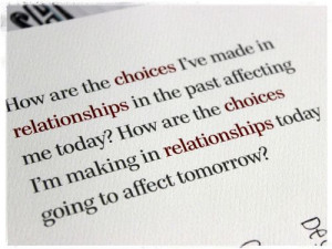 Make the right choice in relationships.