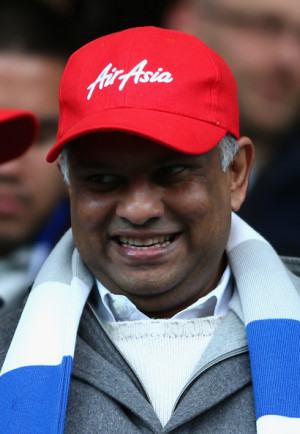Tony Fernandes QPR Chairman Tony Fernandes smiles during the Barclays
