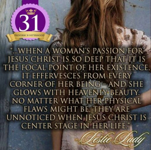 Great Leslie Ludy quote.