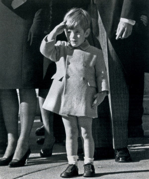In one of the iconic photos of the ’60s, John Kennedy Jr, 3, saluted ...