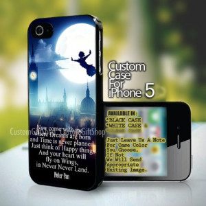 Disney Peter Pan Quote Design For iPhone 5 Case