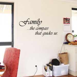 Family Guides Us Wall Quote