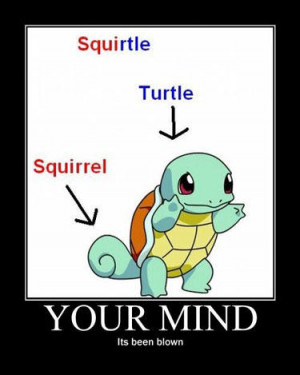 pokemon motivator mind blown squirtle