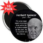 Herbert Spencer: Evolution Quote: Wise Man, Descendant of Past, Parent ...