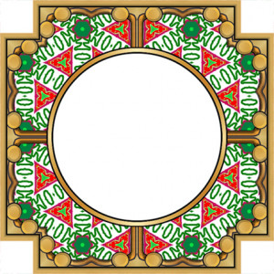 ... frame square shaped frame made of merry christmas inlay frame square