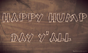 Happy Hump Day Y'all! Almost halfway through the work week!