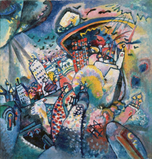 Painter Wassily Kandinsky. Painting. Moscow I. 1916 year