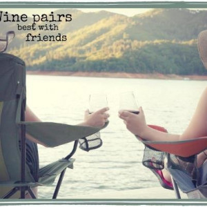 wine and friends just go together