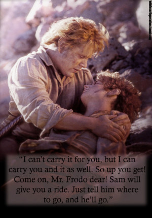Sam to Frodo, The Return of the King, Book VI, Mount Doom