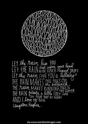 Langston Hughes April Rain