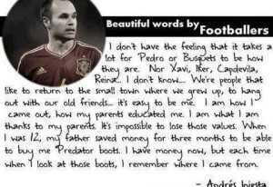 Home > Quotes > Quote remember your roots by Iniesta