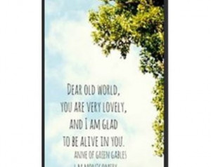 Anne Shirley Samsung galaxy case Gr een gables quote iphone case L M ...