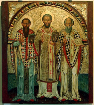 St Basil, St John Chrystotem, St Gregory - Fathers of the Church