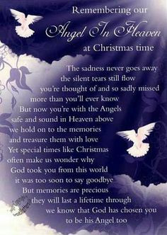 christmas sayings for loved ones in heaven | life inspiration quotes ...