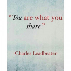 Charles Leadbeater quote